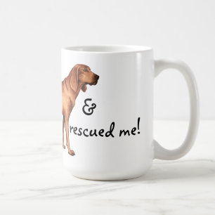 Taza De Café Coonhound de Redbone del rescate