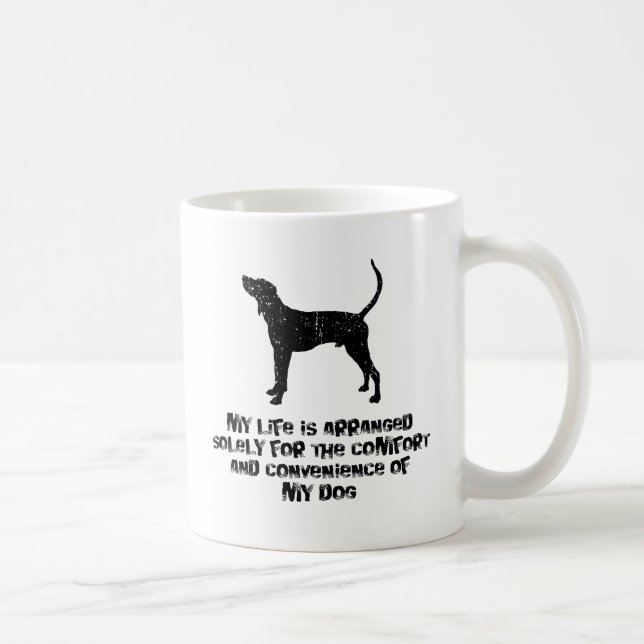 Taza De Café Coonhound del caminante de Treeing (Derecha)