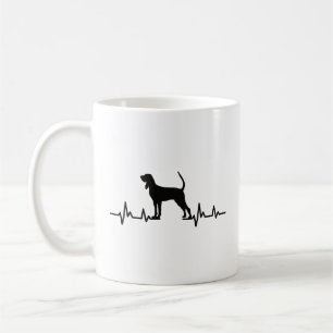 Taza De Café Coonhound Heartbeat Coffee Mug