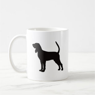 Taza De Café Coonhound Silhouette Coffee Mug