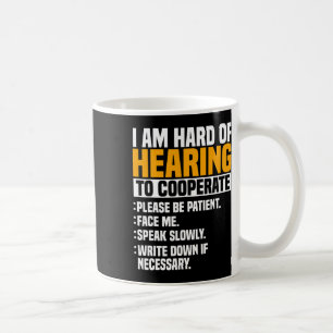 Taza De Café Cooperar Con Implante De Ayuda Auditiva De Concien