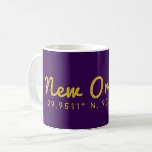 Taza De Café Coordenadas de Nueva Orleans