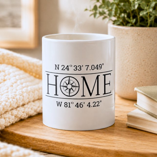 Taza De Café Coordenadas GPS de la casa (Subido por el creador)
