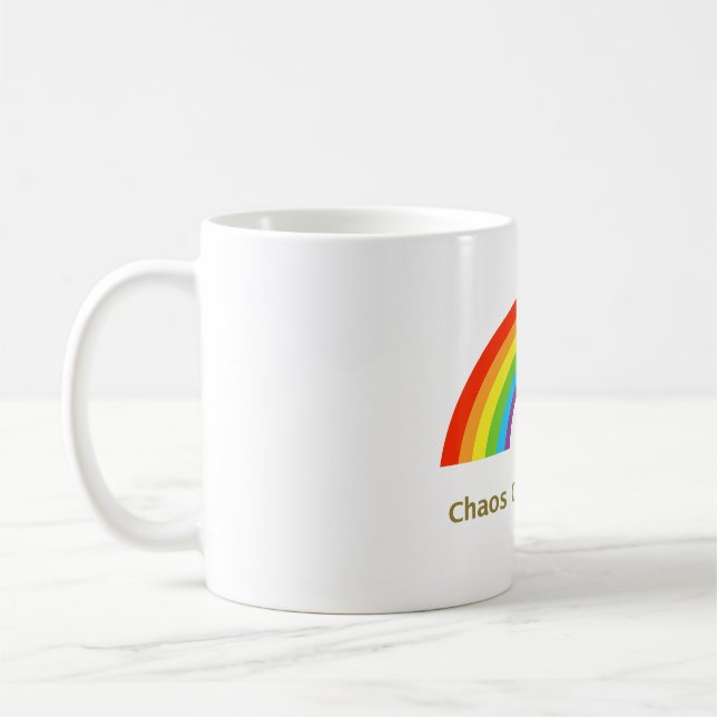 Taza De Café Coordinador de Caos Arcoíris (Izquierda)