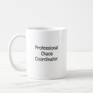 Taza De Café Coordinador de Caos Colega de Trabajo Ingenioso