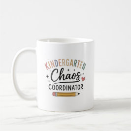 Taza De Café Coordinador de Caos de Jardín de Infancia Profesor