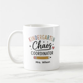 Taza De Café Coordinador de Caos de Jardín de Infantes Personal