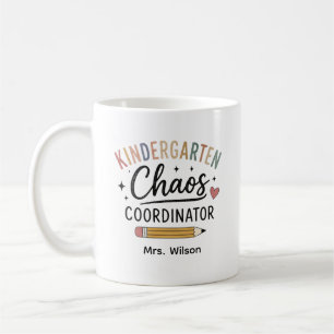 Taza De Café Coordinador de Caos de Jardín de Infantes Personal
