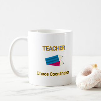 Taza De Café Coordinador de Caos de Maestro Citas Divertidas de