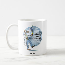Taza De Café Coordinador de Caos de Vida de Laboratorio 