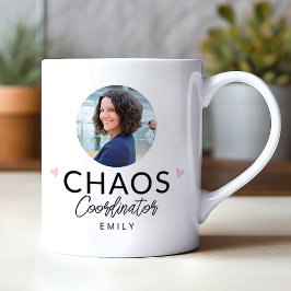 Taza De Café Coordinador de caos personalizado para café modern