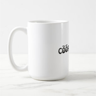 Taza De Café Coordinador de Caos Tipografía Divertida Arte