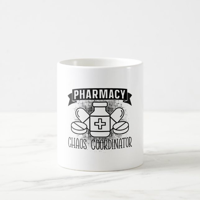 Taza De Café Coordinador del Caos Farmacéutico Farmacéutico (Centro)