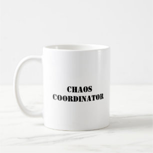 Taza De Café Coordinador del caos Funny Mug