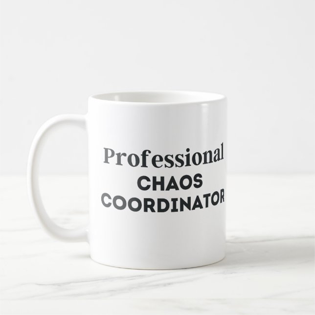 Taza De Café Coordinador del caos profesional (Izquierda)