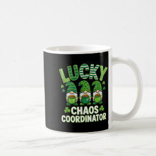 Taza De Café Coordinador divertido del caos afortunado del día