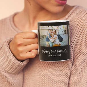 Taza De Café Coordinadora de caos mamá 3 foto año