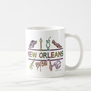 Taza De Café Copia de los Nuevo-Orleans-ICONOS