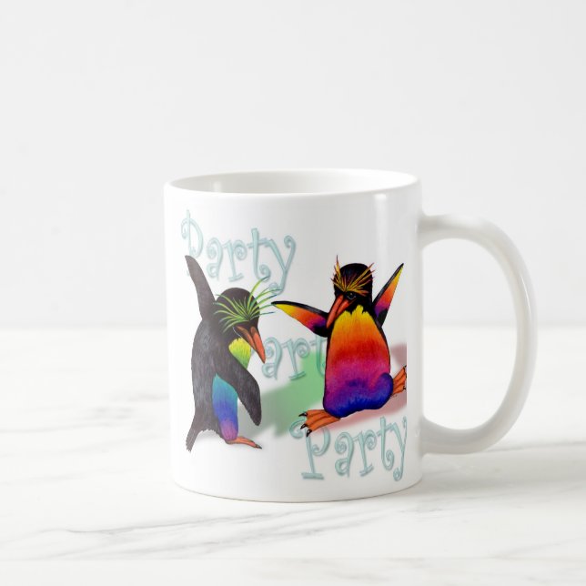 Taza De Café copia del fiesta de los pingüinos del baile (Derecha)