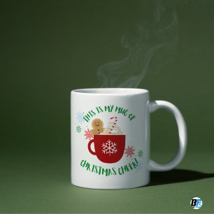 Taza De Café Copia Navideña Divertida de Copos de Nieve y Estre
