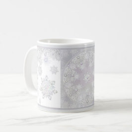 Taza De Café Copo de nieve blanco