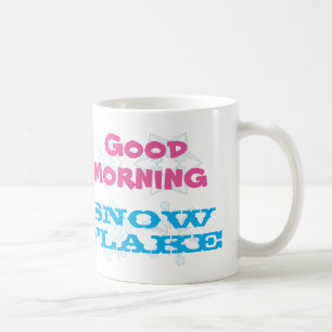 Taza De Café Copo de nieve de la buena mañana