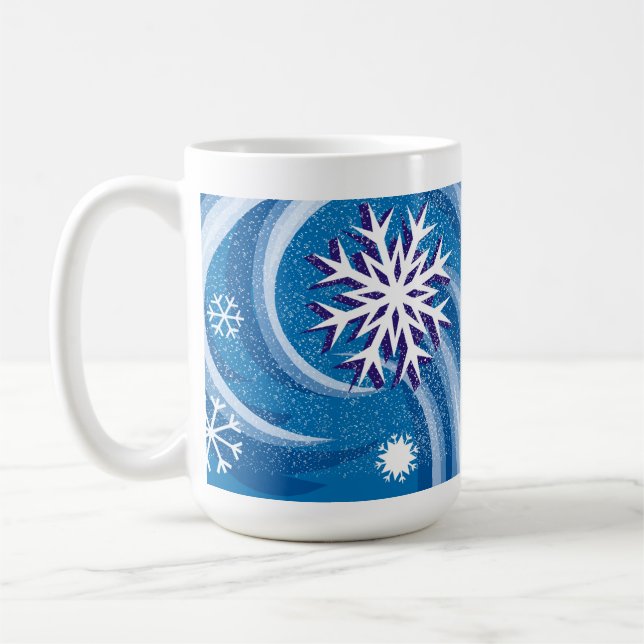Taza De Café Copo de nieve en el viento - (Izquierda)