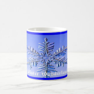 Taza De Café Copo de nieve, país de las maravillas del invierno