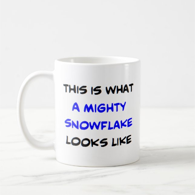 Taza De Café copo de nieve, poderoso (Izquierda)