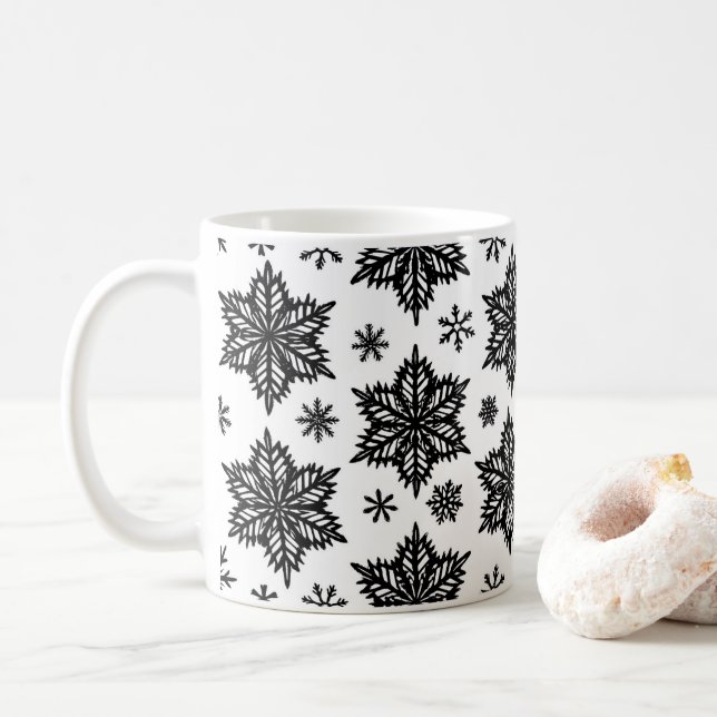 Taza De Café copos de nieve (Con donut)