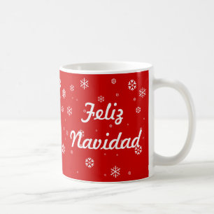 Taza De Café Copos de nieve de Feliz Navidad