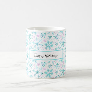 Taza De Café Copos de nieve de invierno