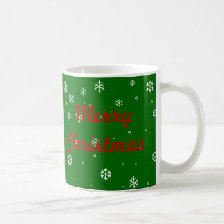 Taza De Café Copos de nieve de las Felices Navidad