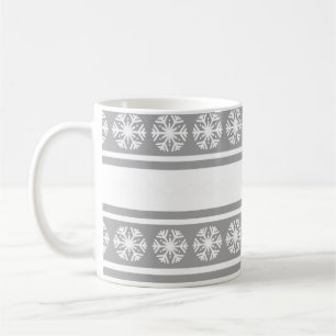 Taza De Café Copos de nieve de plata