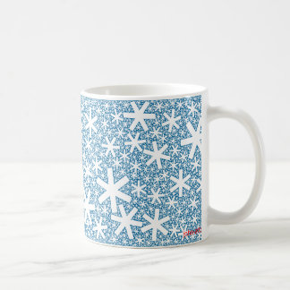 Taza De Café copos de nieve del fractal