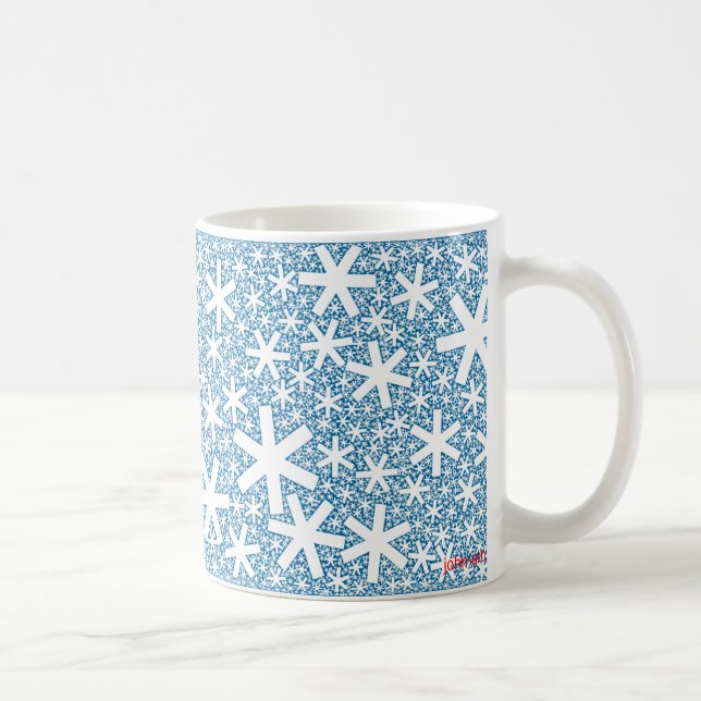 Taza De Café copos de nieve del fractal (Derecha)