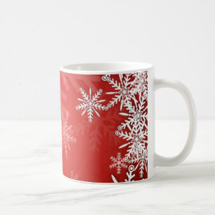 Taza De Café Copos de nieve del navidad