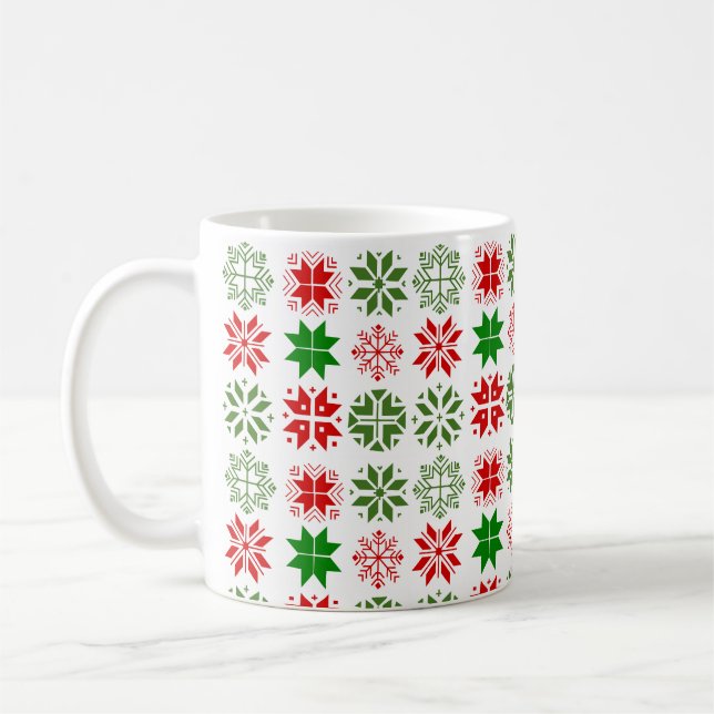 Taza De Café Copos de nieve escandinavos (Izquierda)