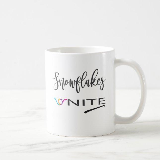 Taza De Café ¡Copos de nieve, únete! Resistimiento político lib (Derecha)