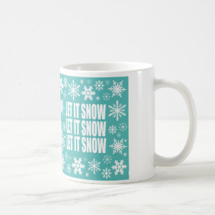 Taza De Café copos de nieve vintage modernos