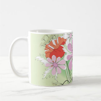 Taza De Café Coppies De Cinta: Daisy Bouquet.