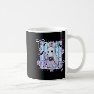 Taza De Café Coqueta colorida perrito Bow Ghost Boo Chica Spook