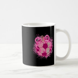 Taza De Café Coqueta de fútbol lazo rosa concienciación cáncer 