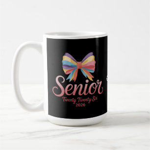 Taza De Café Coqueta de graduación secundaria de arco iris bajo