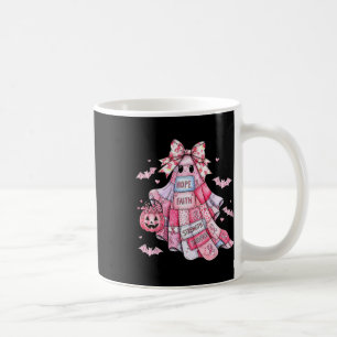 Taza De Café Coqueta de remate: Halloween con cáncer de mama