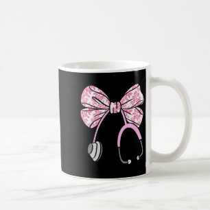 Taza De Café Coqueta Floral Nk Lazo Rn Enfermera Estetoscopio E