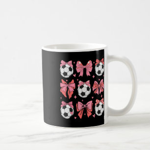 Taza De Café Coqueta Lazo Mamá Fútbol Familia Deportes Jugadora