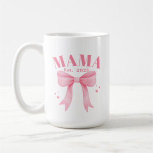 Taza De Café Coqueta Rosa Mamá Este. Nuevo Día de la Madre de M