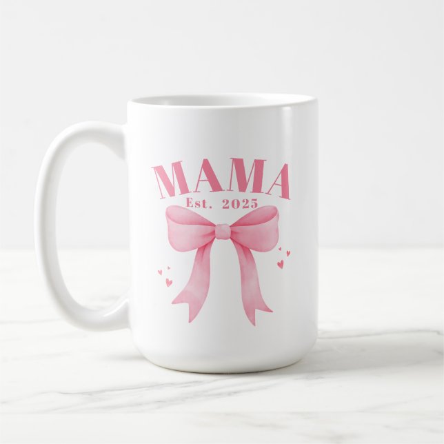 Taza De Café Coqueta Rosa Mamá Este. Nuevo Día de la Madre de M (Izquierda)