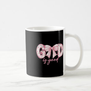 Taza De Café Coqueta Valetín Lazo Dios Es Bueno Biblia Cristian